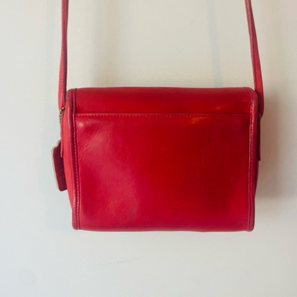Coach Vintage Red Chrystie Crossbody RARE - Picture 6 of 10